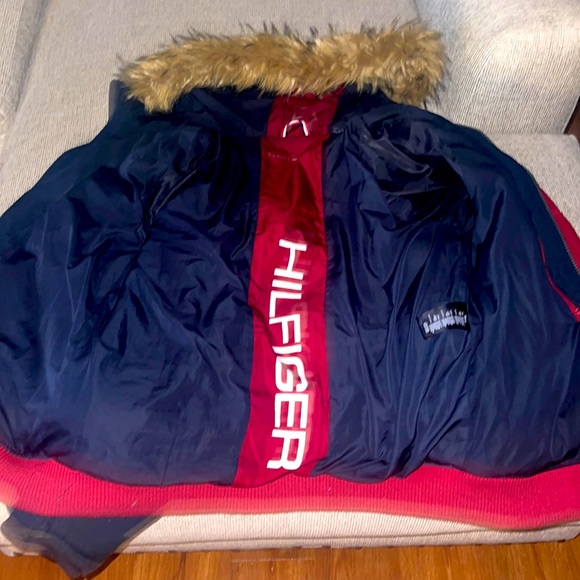 Tommy Hilfiger’s Blue and Red Mens Coat - Picture 2 of 3